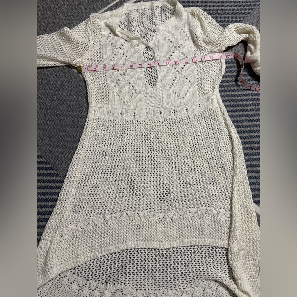 ✨SOLD✨Cupshe Cream Crochet Dress - Picture 10 of 11